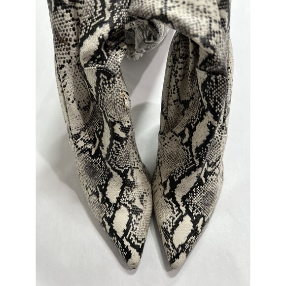 Steve Madden Domain Thigh High Boots in Snake-Print - Picture 3 of 9